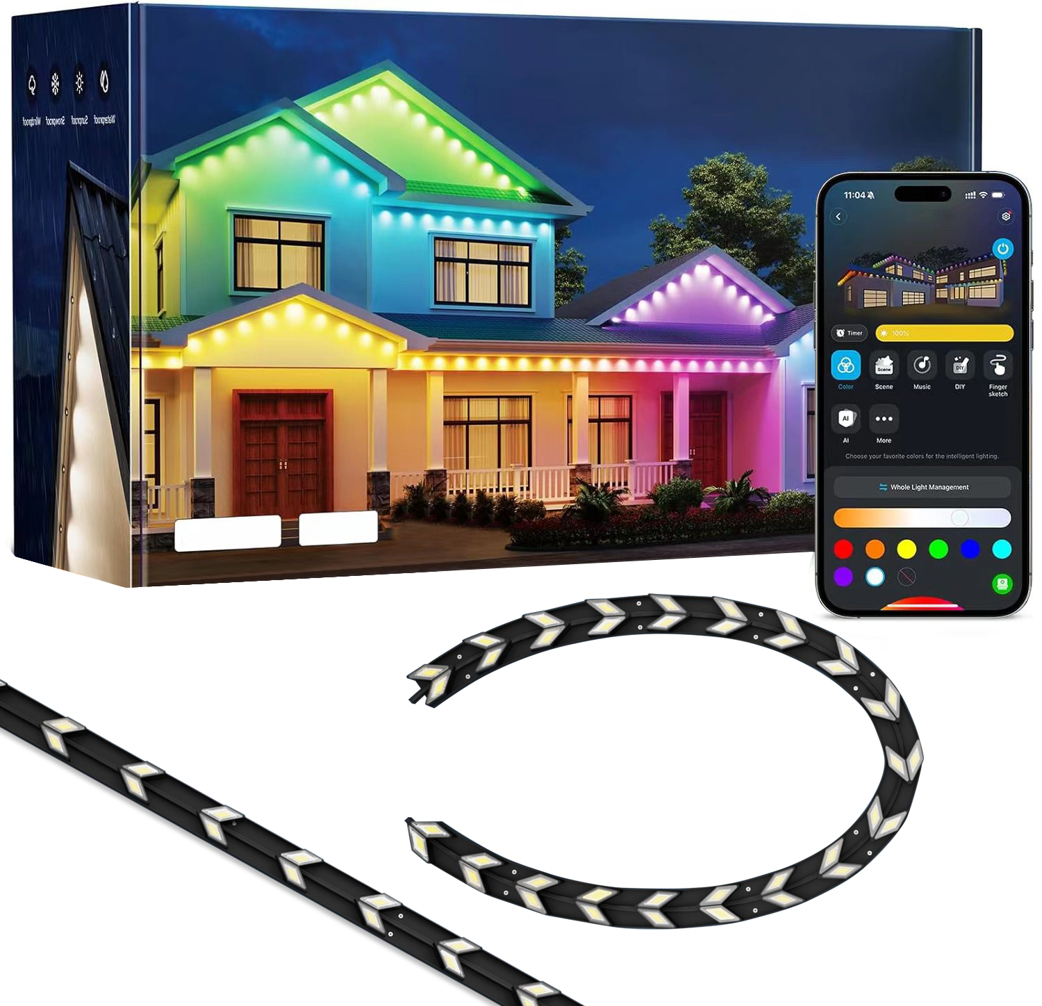 House Exterior Waterproof Outdoor LED Strip Light