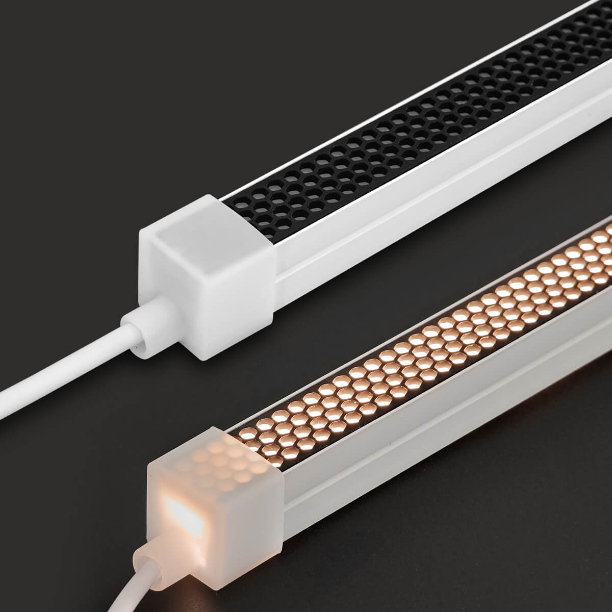 Linear Neon Flex Light with Anti-Glare Silicone Honeycomb Lens